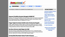 What Kompetensi.info website looked like in 2017 (8 years ago)