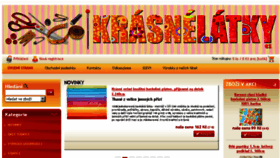 What Krasnelatky.cz website looked like in 2017 (7 years ago)