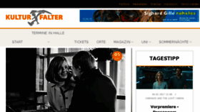 What Kulturfalter.de website looked like in 2017 (7 years ago)