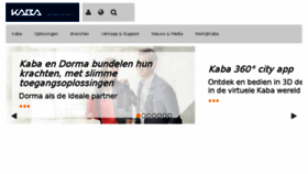 What Kaba.nl website looked like in 2017 (7 years ago)