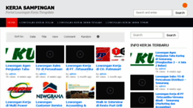 What Kerjasampingan.info website looked like in 2017 (7 years ago)