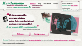 What Kardamome.fr website looked like in 2017 (7 years ago)