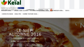 What Keial.fr website looked like in 2017 (7 years ago)
