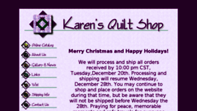 What Karensquiltshop.com website looked like in 2017 (7 years ago)