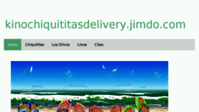 What Kinochiquititasdelivery.jimdo.com website looked like in 2017 (7 years ago)