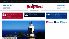What Kiamaindependent.com.au website looked like in 2017 (7 years ago)