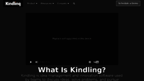 What Kindlingapp.com website looked like in 2017 (7 years ago)