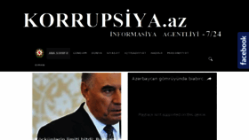 What Korrupsiya.az website looked like in 2017 (7 years ago)