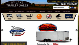What Kentuckylaketrailersales.com website looked like in 2017 (7 years ago)