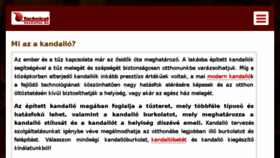 What Kandallos.hu website looked like in 2017 (8 years ago)