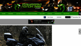 What Kawasakininja300.com website looked like in 2017 (7 years ago)