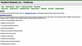 What Klas.com website looked like in 2017 (7 years ago)