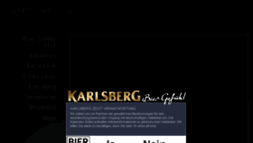 What Karlsberg.de website looked like in 2017 (7 years ago)