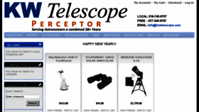 What Kwtelescope.com website looked like in 2017 (7 years ago)