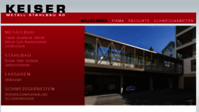What Keiser-metallbau.ch website looked like in 2017 (7 years ago)