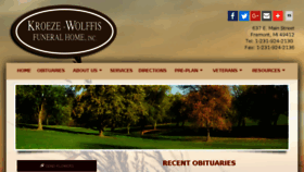 What Kroeze-wolffis.com website looked like in 2017 (7 years ago)