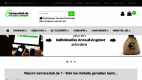 What Kameraclub.de website looked like in 2017 (7 years ago)