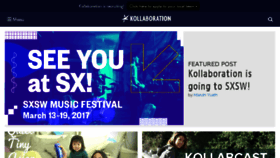What Kollaboration.org website looked like in 2017 (7 years ago)