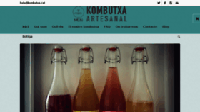 What Kombutxa.cat website looked like in 2017 (7 years ago)