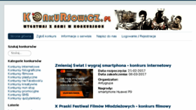 What Konkursowicz.pl website looked like in 2017 (8 years ago)