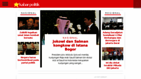 What Kabarpolitik.com website looked like in 2017 (7 years ago)