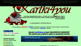 What Kartki4you.pl website looked like in 2017 (7 years ago)