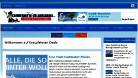 What Kreuzfahrten-urlaubsdeals.de website looked like in 2017 (7 years ago)