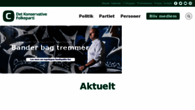 What Konservative.dk website looked like in 2017 (7 years ago)