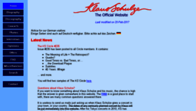 What Klaus-schulze.com website looked like in 2017 (7 years ago)
