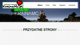 What Krainamc.pl website looked like in 2017 (7 years ago)