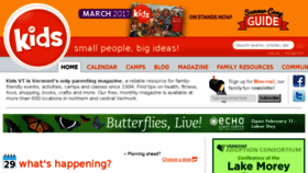 What Kidsvt.com website looked like in 2017 (7 years ago)
