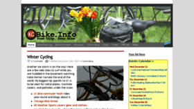 What Kcbike.info website looked like in 2017 (7 years ago)