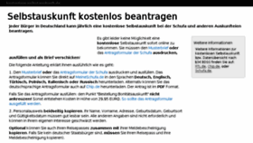 What Kostenlose-schufa-auskunft.de website looked like in 2017 (7 years ago)