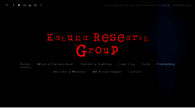 What Kahunaresearchgroup.org website looked like in 2017 (7 years ago)