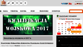 What Koronowo.pl website looked like in 2017 (7 years ago)