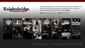What Knightsbridgerestaurantgroup.com website looked like in 2017 (7 years ago)