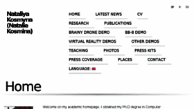 What Kosmina.eu website looked like in 2017 (7 years ago)