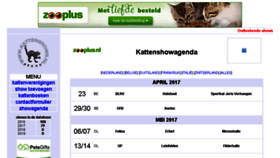 What Kattenshows.nl website looked like in 2017 (7 years ago)