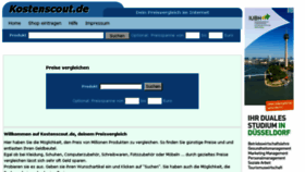 What Kostenscout.de website looked like in 2017 (8 years ago)