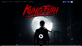 What Kungfury.com website looked like in 2017 (7 years ago)