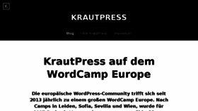 What Krautpress.de website looked like in 2017 (7 years ago)