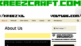 What Kreezcraft.com website looked like in 2017 (7 years ago)