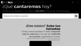 What Karaoteca.com website looked like in 2017 (7 years ago)