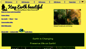 What Keep-earth-beautiful.org website looked like in 2017 (6 years ago)