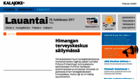 What Kalajokiseutu.fi website looked like in 2017 (7 years ago)