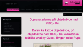 What Kosmetickysvet.cz website looked like in 2017 (7 years ago)