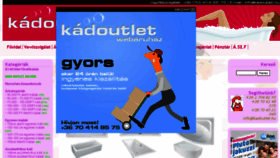 What Kadoutlet.hu website looked like in 2017 (7 years ago)