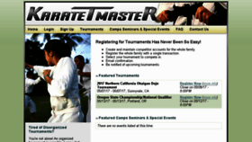 What Karatetmaster.com website looked like in 2017 (7 years ago)