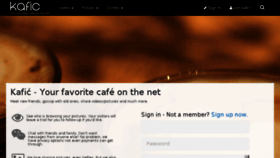 What Kafic.net website looked like in 2017 (7 years ago)