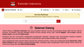 What Kalenderindo.com website looked like in 2017 (7 years ago)